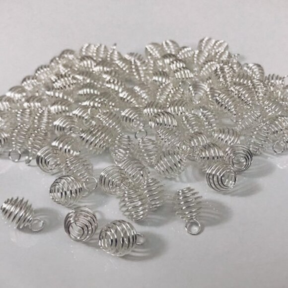 24 Pcs Mini Bead Cages Jewelry Crafting - Picture 1 of 1